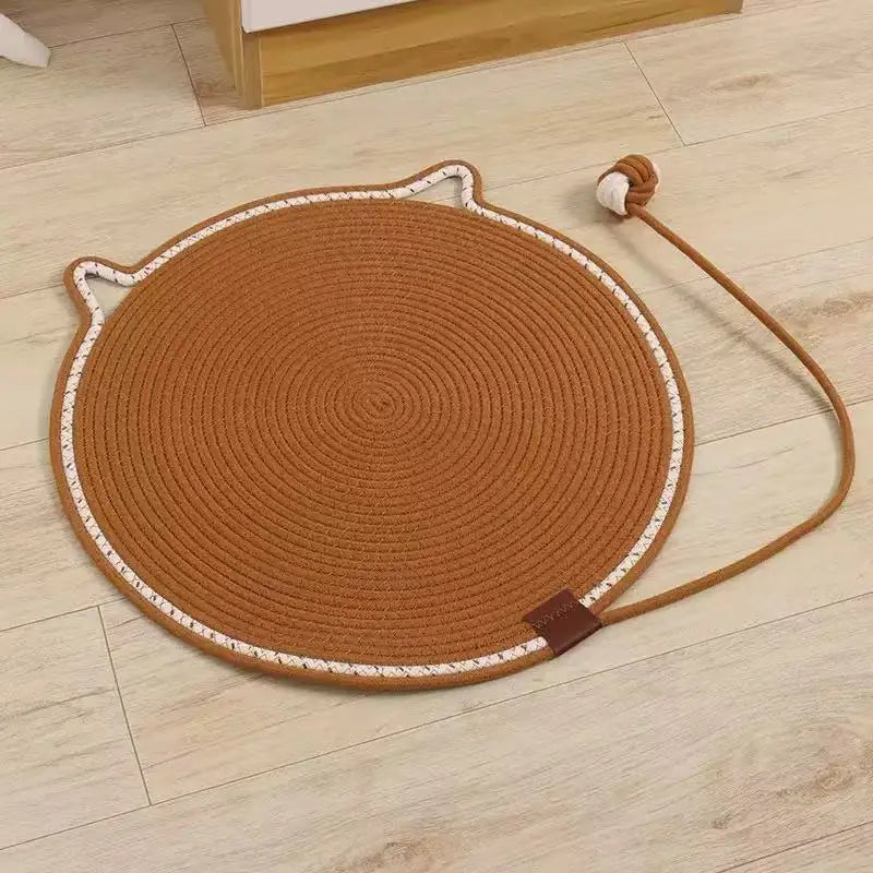 Cotton Rope Cat Scratching Mat - 2-in-1 Bed & Claw Care Pad – photo 6