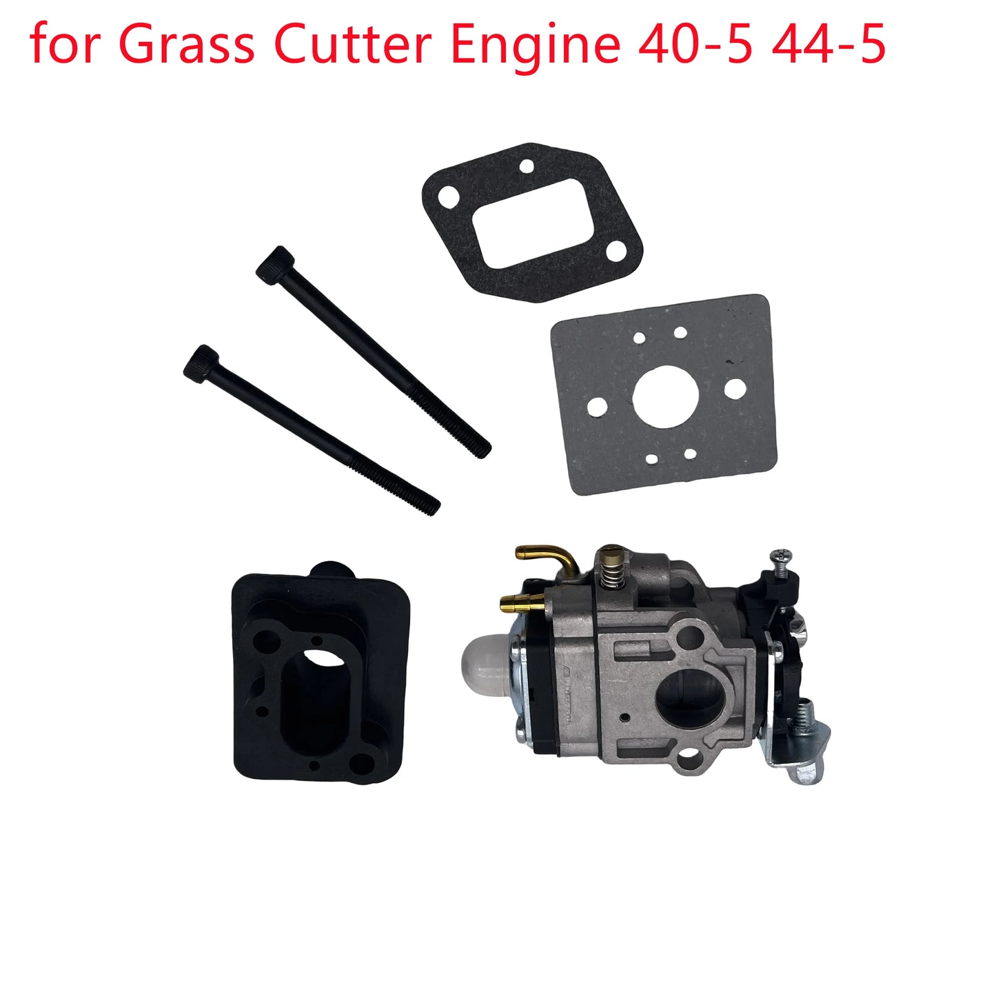 15mm Carburetor Kit For Brushcutter 43cc 49cc 52cc Brush Cutter with Seal Hose Spark Plug Petrol Filter Replacement Parts 40-5