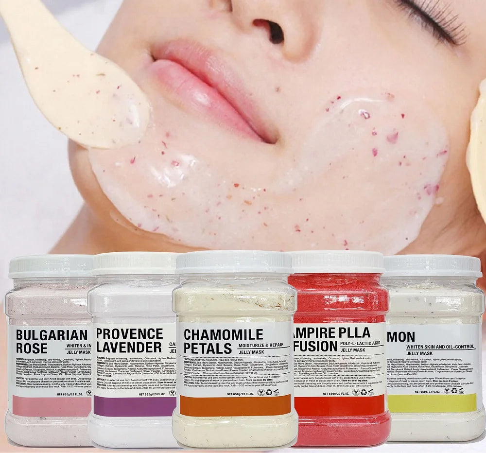 Jelly Face Mask Powder — Professional Peel-Off Spa Treatment, 650g (10-Pack)