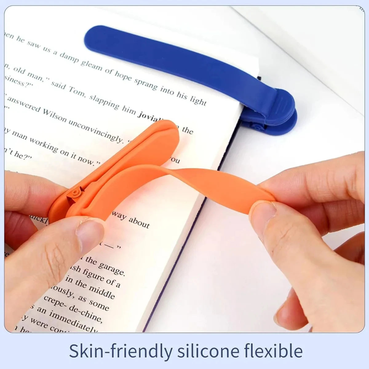 Automatic Bookmark, Silicone Reading Bookmark, Colorful Bookmark, Ideal Gift For Book Lovers, Essential Reading Accessory, For A
