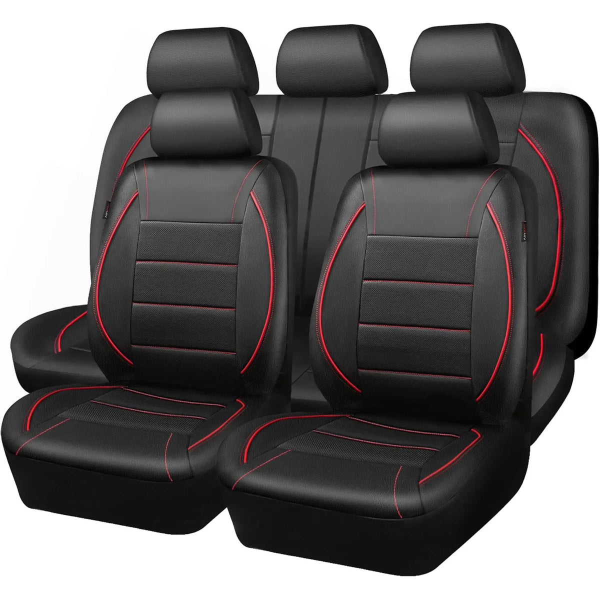 Universal Leather Car Seat Covers Simple Style Breathable Full Set or Front Pair