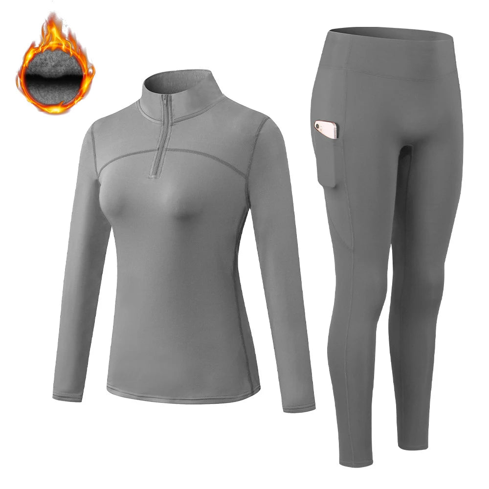 Women's High Collar Thermal Set - Long Sleeve Top & Long Johns - photo 7