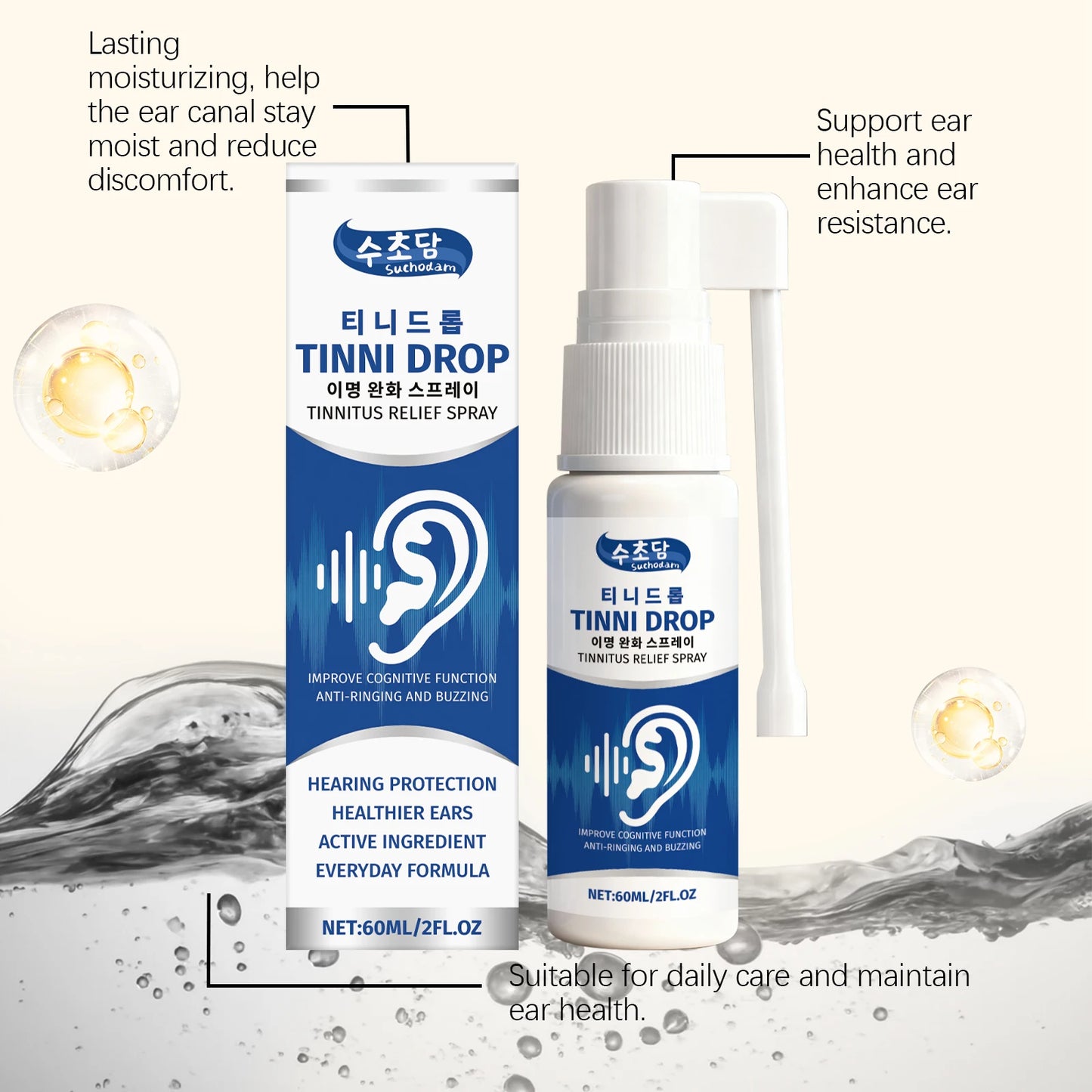 Ear Cleaning Spray 60ml — Earwax Removal & Gentle Ear Hydration Care