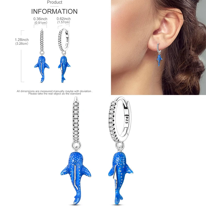 Sparkling Gold Woman Hoop Earrings 925 Sterling Silver Butterfly Colored Zirconium Earrings for Women Jewelry Anniversary Gift