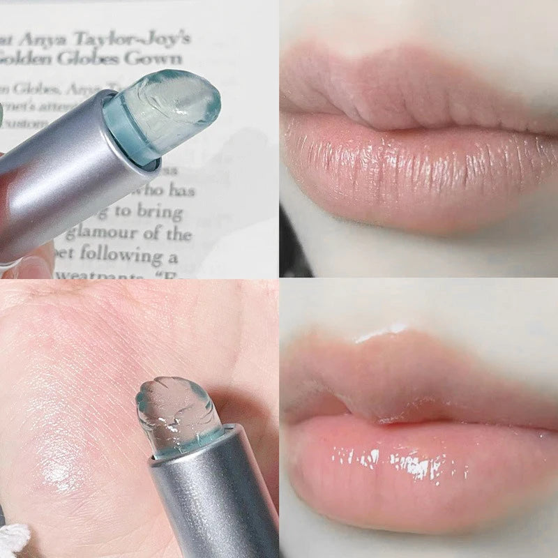 Clear Jelly Lip Balm - Shell-Shaped Hydrating Lip Oil & Makeup Base
