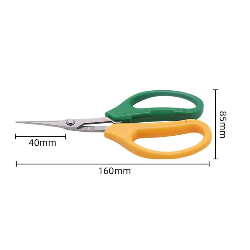 Garden Pruning Shears – Curved-Blade Fruit & Flower Clippers with Soft Ergonomic Handles