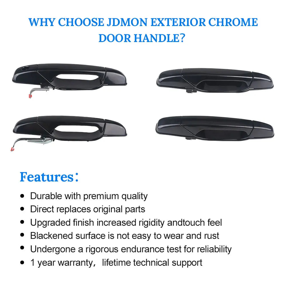 Exterior Chrome Door Handle For Sierra Yukon Cadillac Escalade Pickup Outside  Chevrolet Silverado Tahoe GMC 5960521 25960526