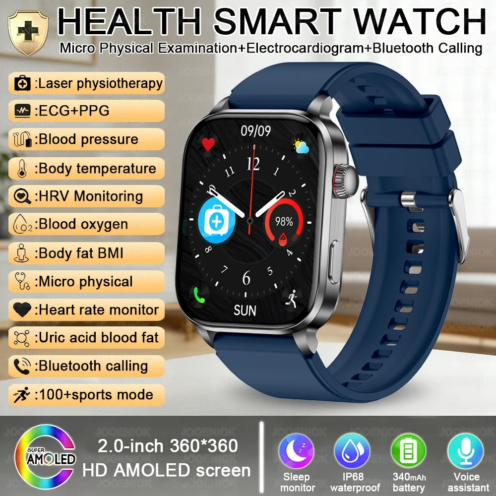 Premium Smart Watch — AMOLED, Bluetooth Calling, Fitness Modes