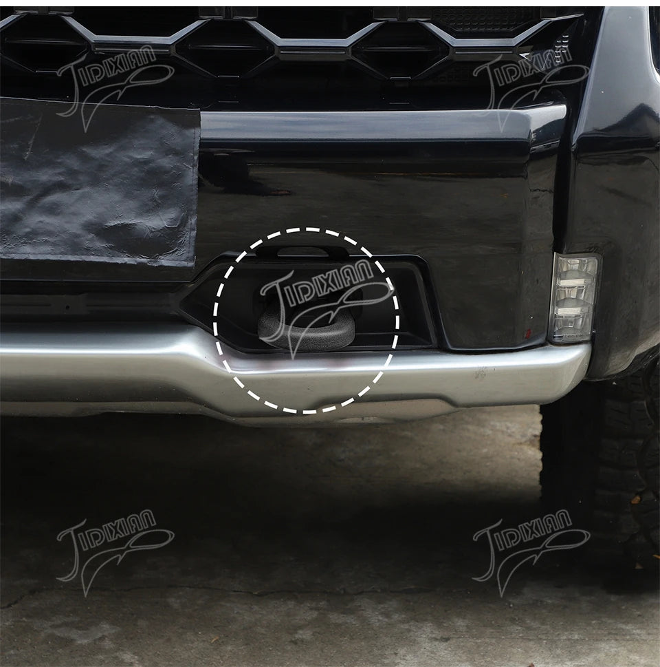 JIDIXIAN Fit for Chevrolet Silverado for GMC Sierra 2014-2026 Car Exterior Front Bumper Trailer Tow Hook Protective Cover