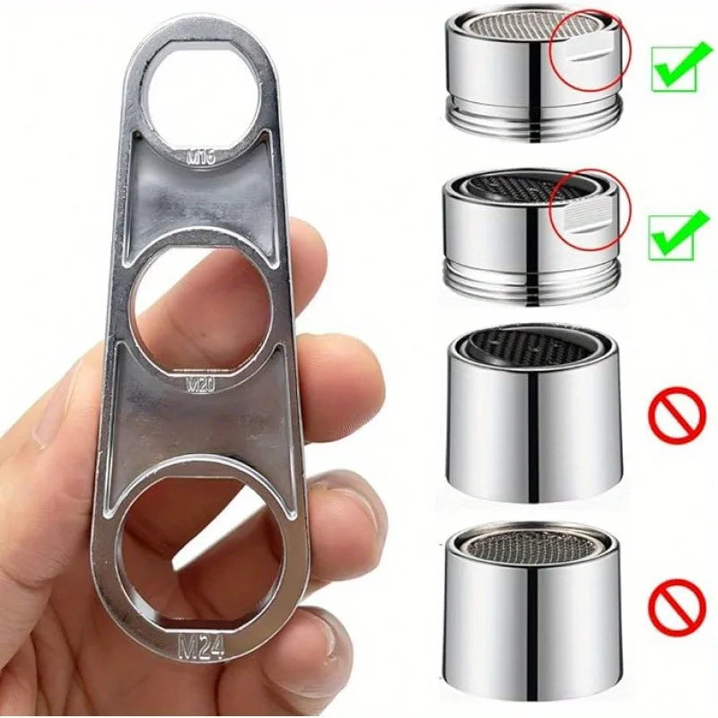 Faucet Bubbler Wrenches - 6 Sizes, Easy-Grip Spout Removal Tool for Kitchen & Bathroom