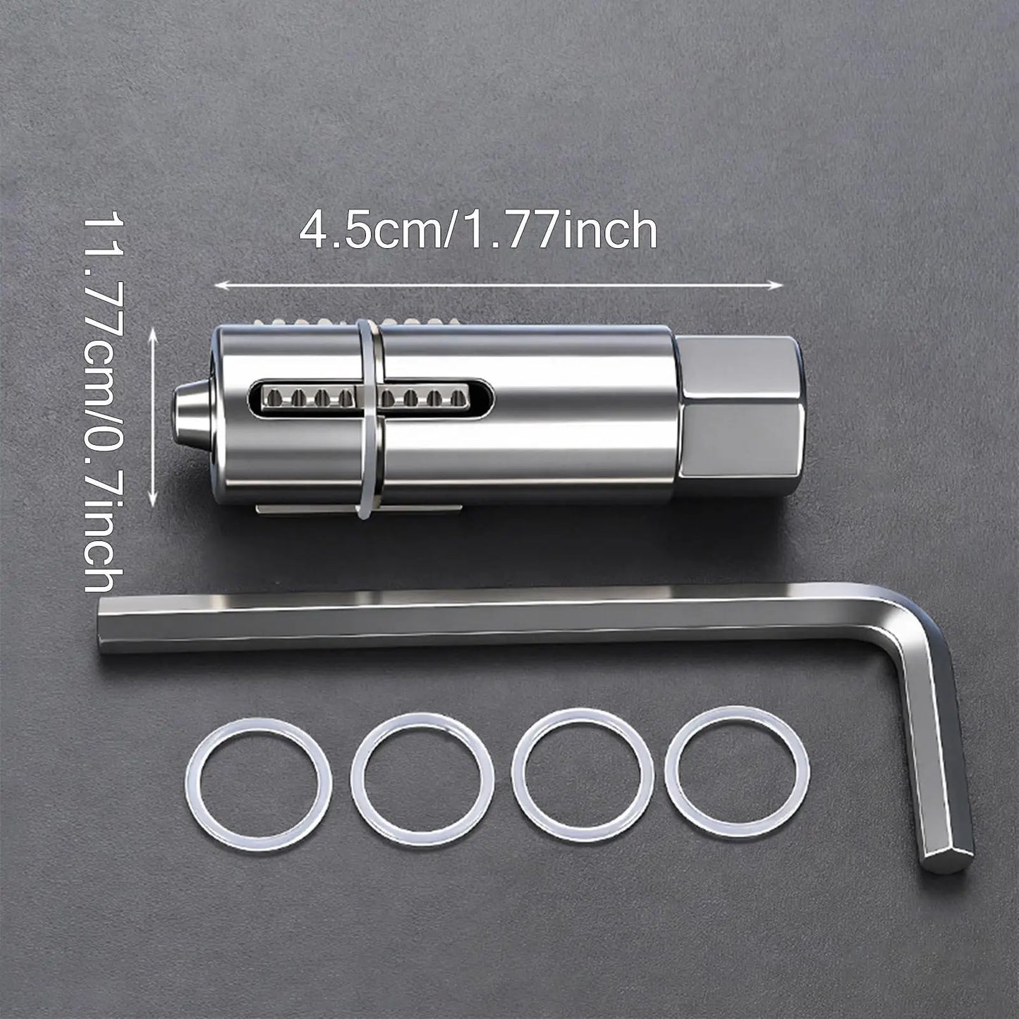 Broken Pipe Extractor Tool 2-Piece Set — 12 mm & 14 mm Screw Remover with Hex Wrench