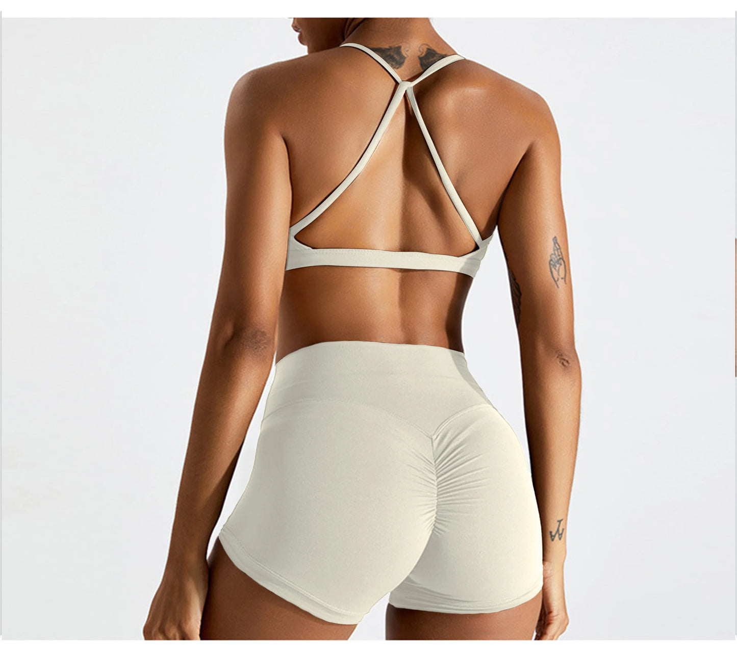 Sexy Scrunch Sports Bra Gym Top Women Running Back Cross Top Women Sportswear Yoga Underwear Fitness Workout Yoga ClothingWomen