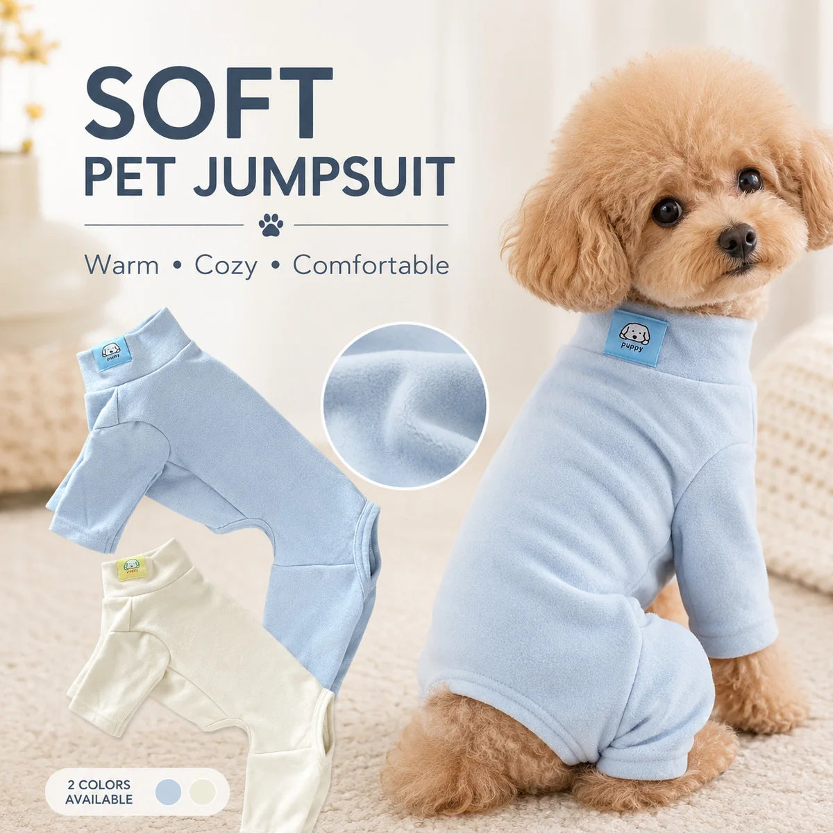 Soft Stretchy Dog Pajamas - Small & Medium Dogs