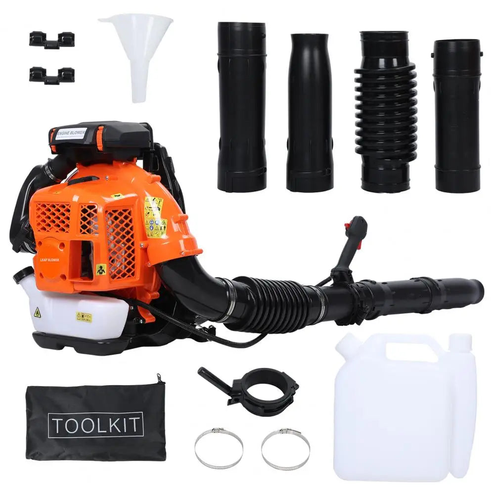 80CC Backpack Gas Leaf Blower — 900 CFM Lawn & Yard Debris Blower