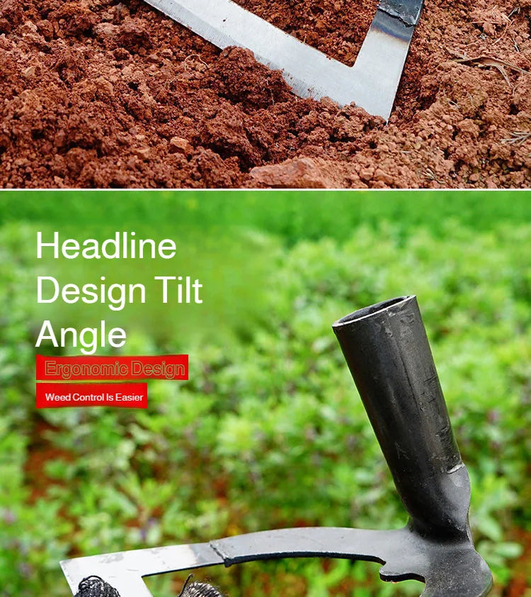 Manganese Steel Weeding Hoe — Handheld Hollow Garden Hoe 14–26cm