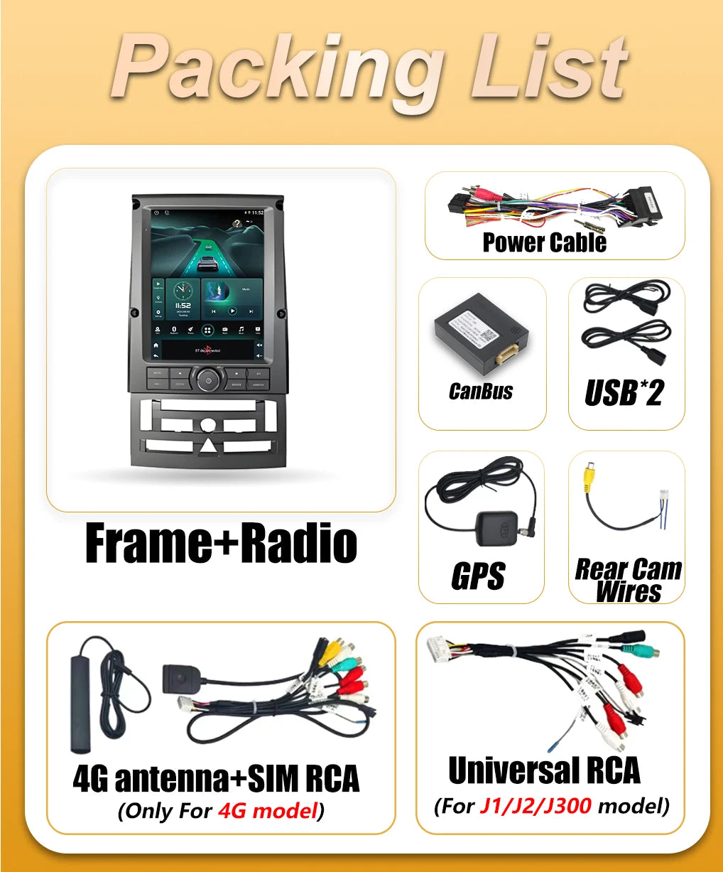 Car Stereo with Apple CarPlay & Android Auto, Compatible with Peugeot 407 (2004-2011)