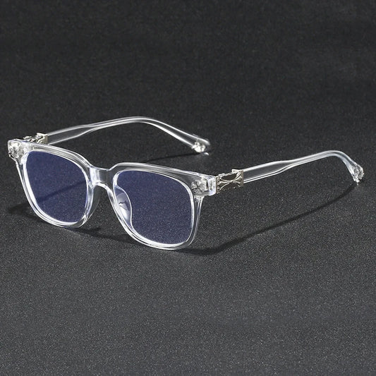 Oversized Blue Light Blocking Glasses for Women — Rhinestone