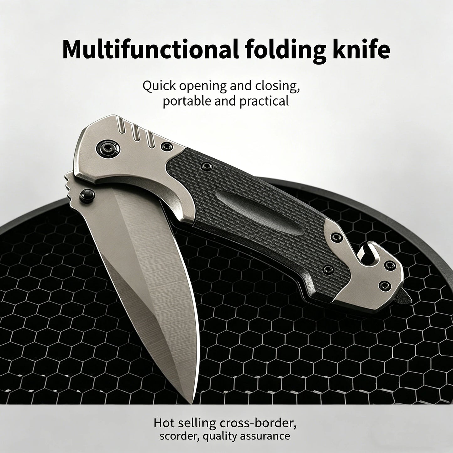 Camping Folding Knife Fruit Knife Outdoor Knife Sharp Blade Utility Knife Portable Hunting Knife Multi-function Pocket Knife