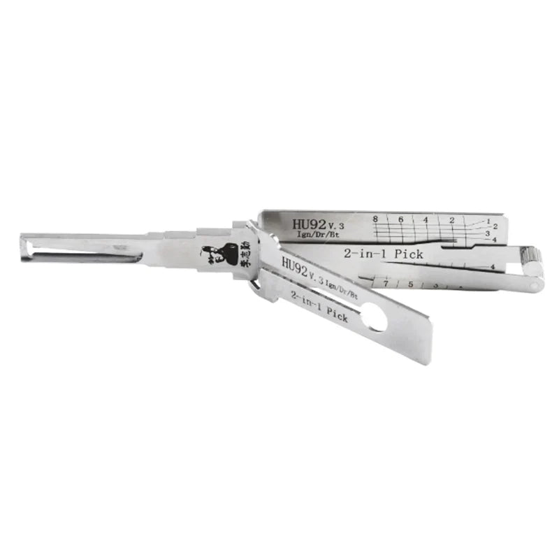 Original Lishi 2-in-1 HU66 HU100 HON66 HU100R HU92 HY22 TOY2 TOY48 HU101 HU162T-8 lishi Pick Tool  Door opening tool Stainless s