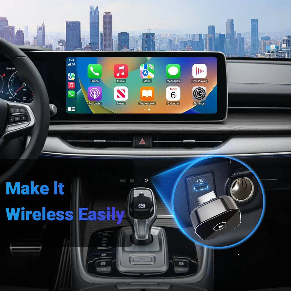 Mini Wireless CarPlay Adapter for iPhone (Wired to Wireless)