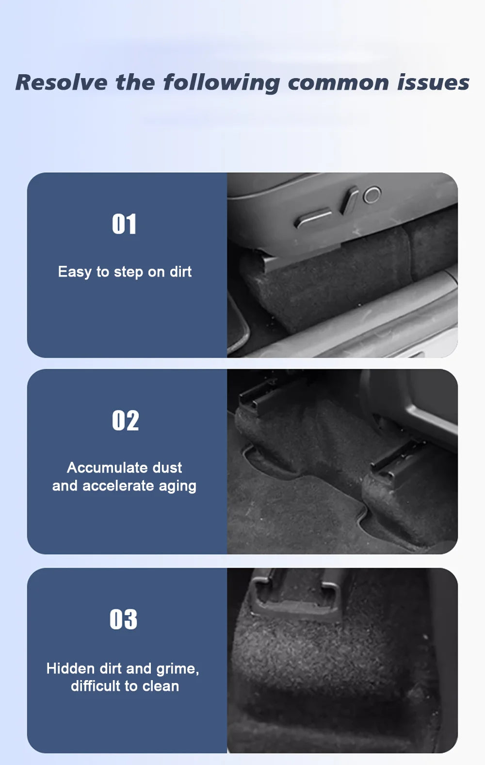 TESY For Tesla Model Y Juniper Launch Standard TPE Under Seat Corner Guard Seat Slide Rails Protector Cover Anti-Kick Decor