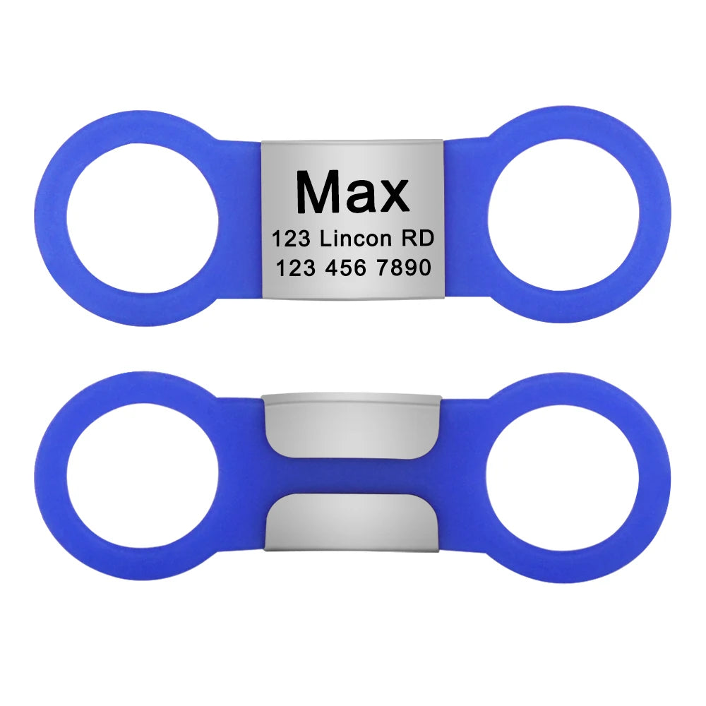 Engraved Pet ID Tag - Stainless Steel Name & Phone Nameplate – photo 10