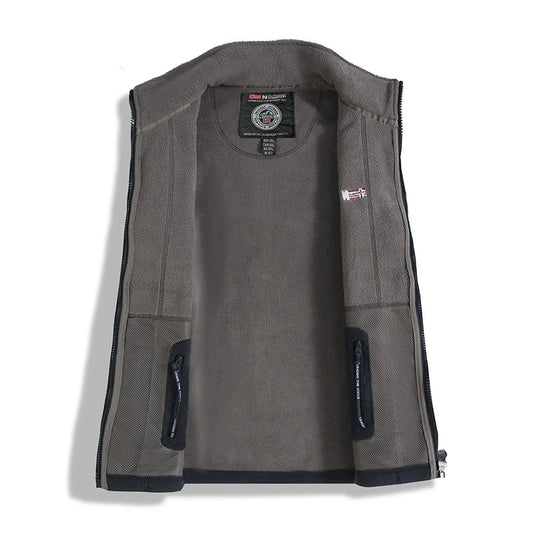 Men's Thick Polar Fleece Winter Jacket - Warm Zip-Up Outdoor Coat - photo 3