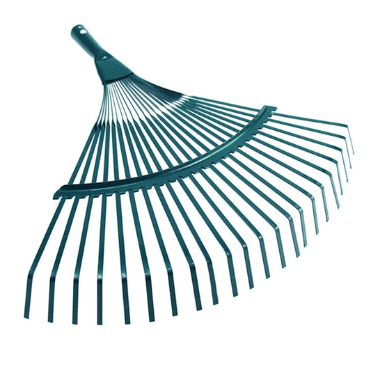 1Pc 22-tooth Garden Leaf Rake Grass Farming Rake Durable Iron Potting Garden Rake for Gardeners and Landscapers Reliable Tools