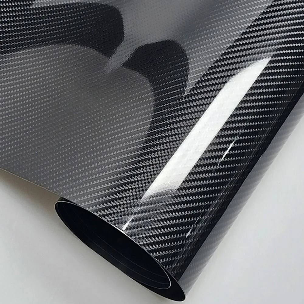 Carbon Fiber Vinyl Wrap Film – 3D/6D Matte & Gloss Forged Carbon Sticker for Car & Motorcycle (50x30cm)