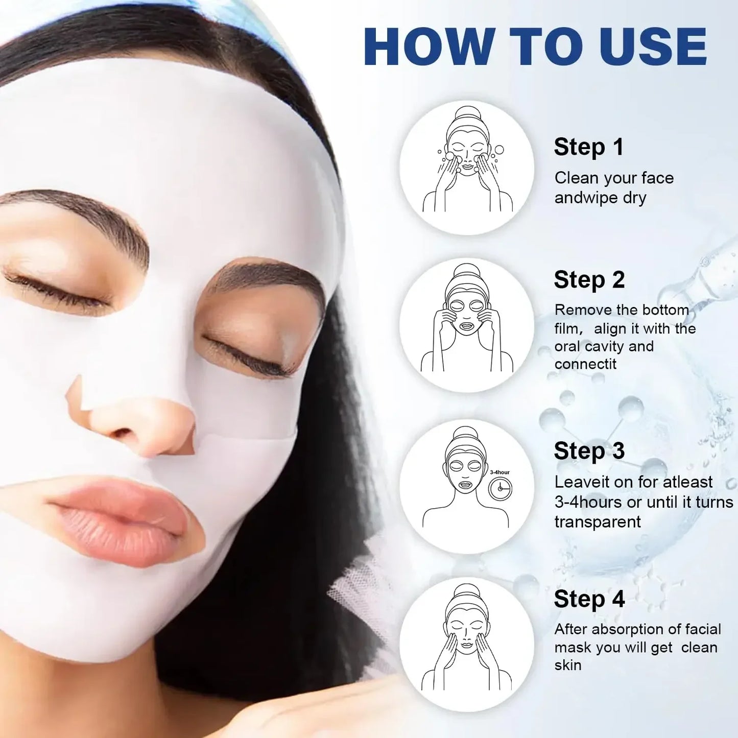 Deep Collagen Anti Wrinkle Lifting Mask Collagen Face Mask Overnight, Deep Collagen Mask for Lifting Firming Moisturizing. women