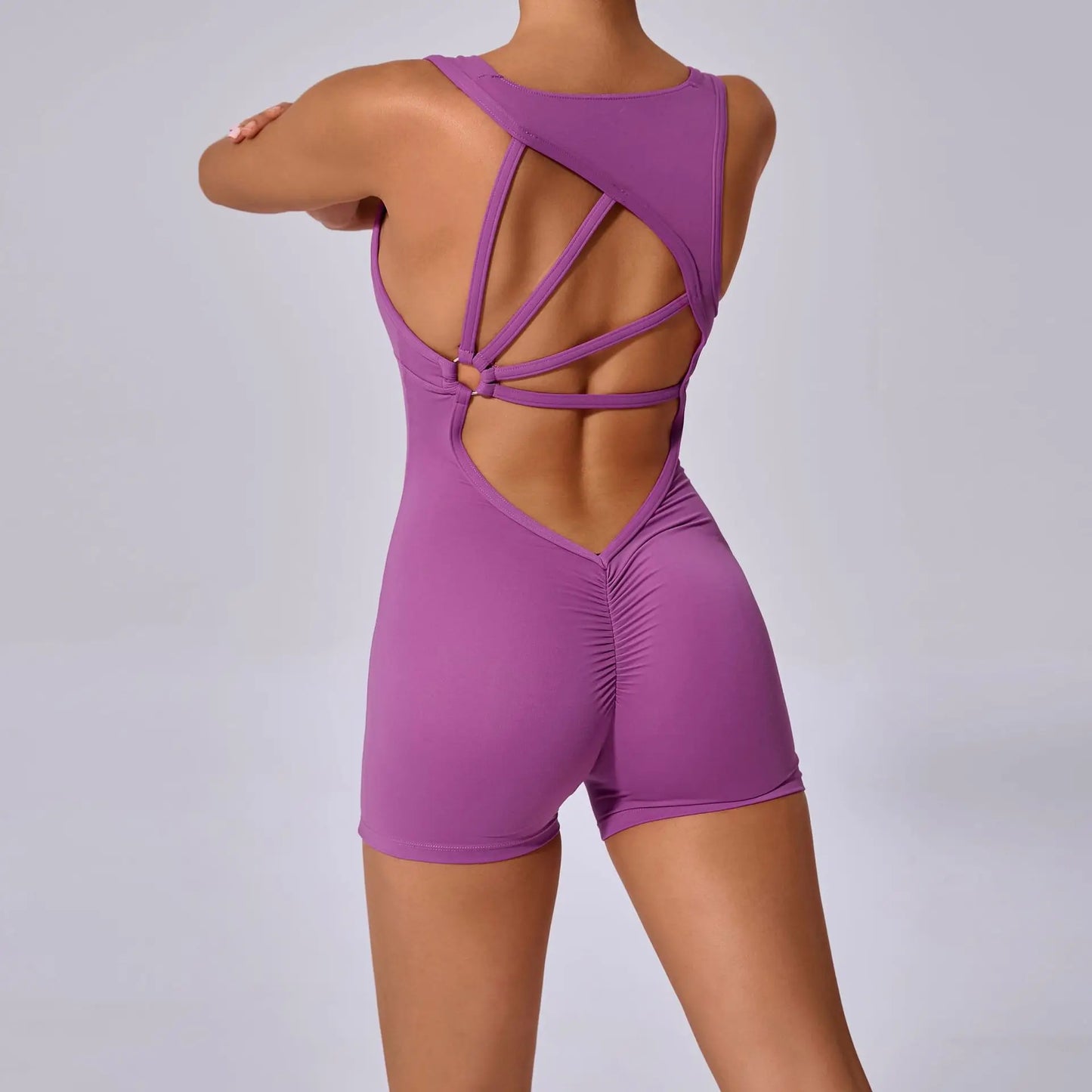 Women's Gym Jumpsuit — One-Piece Yoga Workout Sport Set