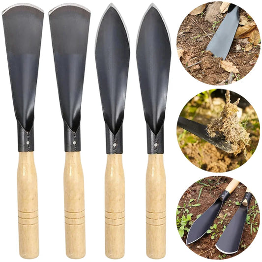MMAlto Metal Garden Hand Shovel & Trowel Set – Flat & Sharp Head | Stainless Steel | Digging, Planting, Transplanting & Weeding Tool | 32cm