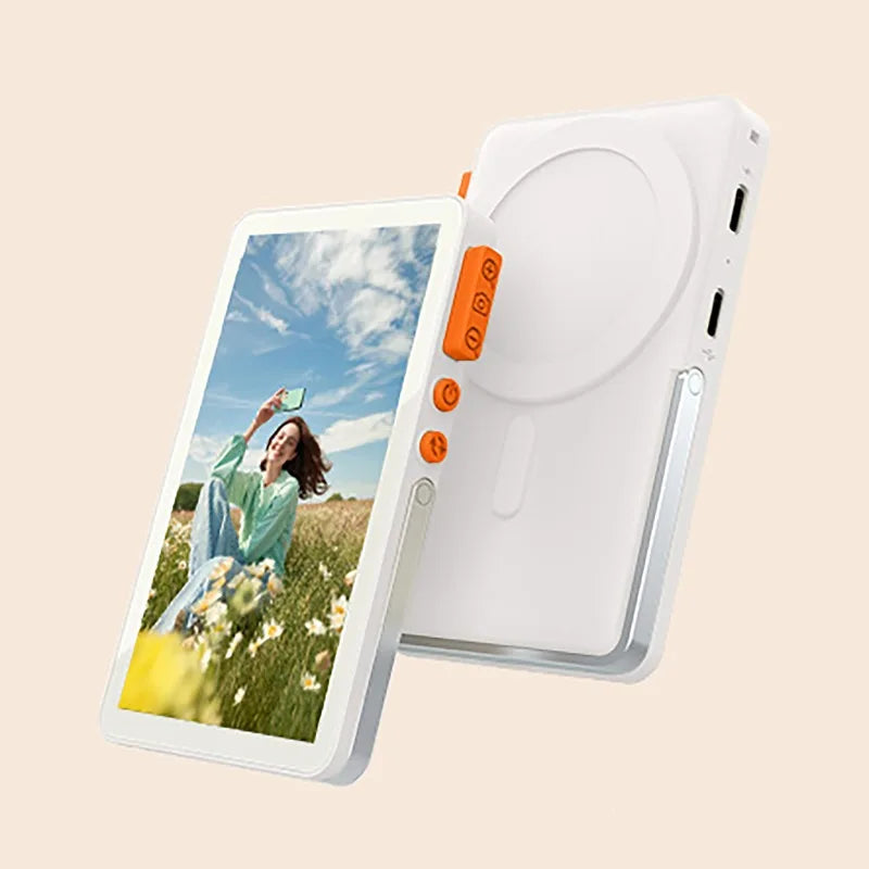 Magnetic Wireless Vlog Selfie Monitor Screen With Adjustable Focus Mobile Phone Selfie Screen Device for Smartphone Rear Camera