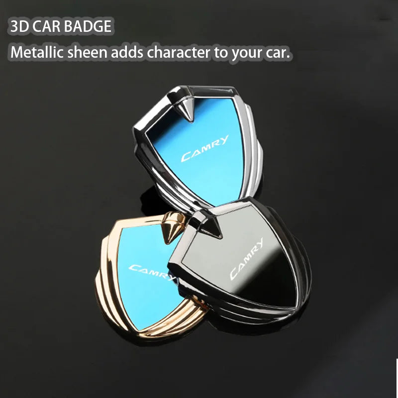 For Toyota Camry 8th gen xv70 acv70 xv50 2015 2024 2025 Interior Key Accessories Car Body Metal Shield 3D Emblem Sticker Badge