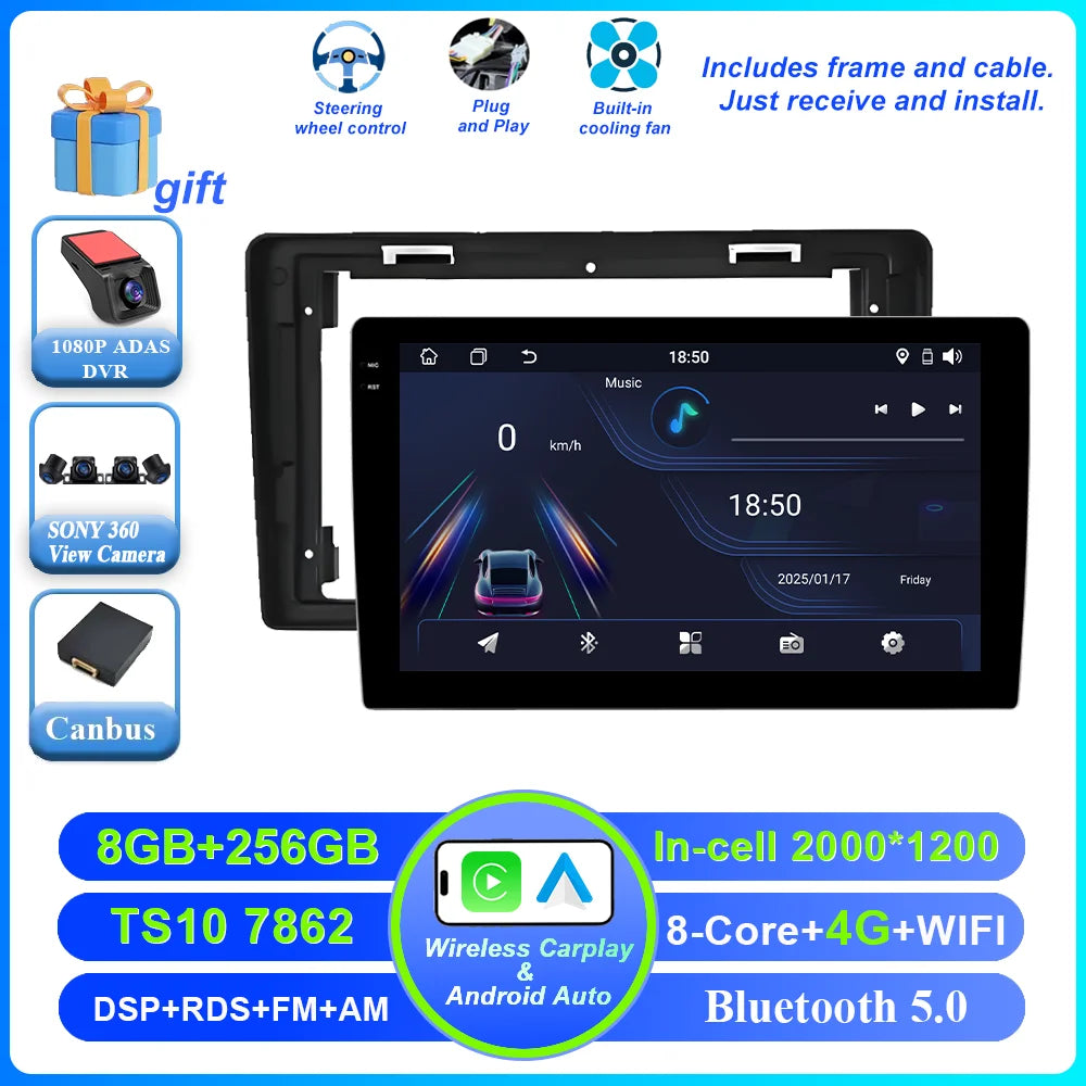 Car Android 15 Radio Stereo For Citroen Berlingo B9 Peugeot Partner 2008 - 2019 wireless CarPlay Android Auto No 2 din 2din DVD