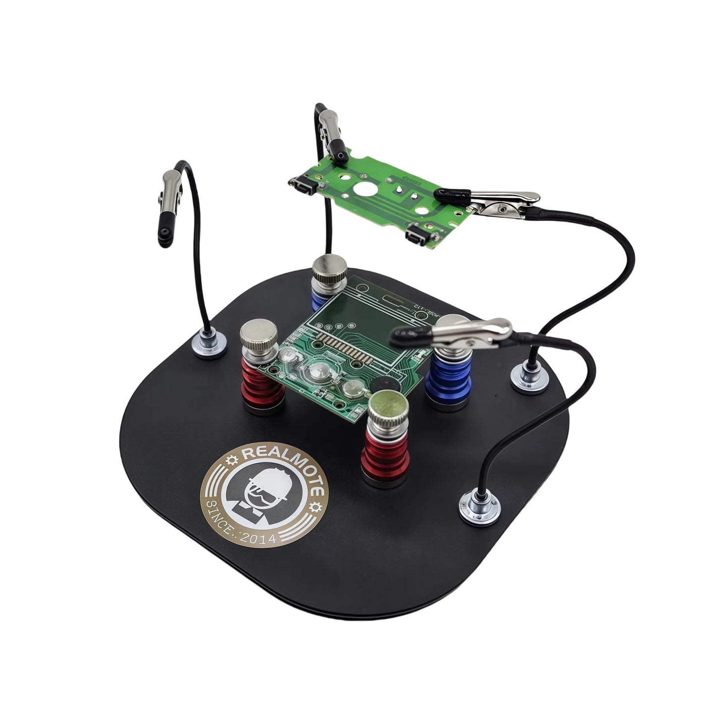 Universal PCB Holder Soldering Platform with Magnetic Pins Groove Fixtures Bendable Clips for Circuit Board Electronic Repair St