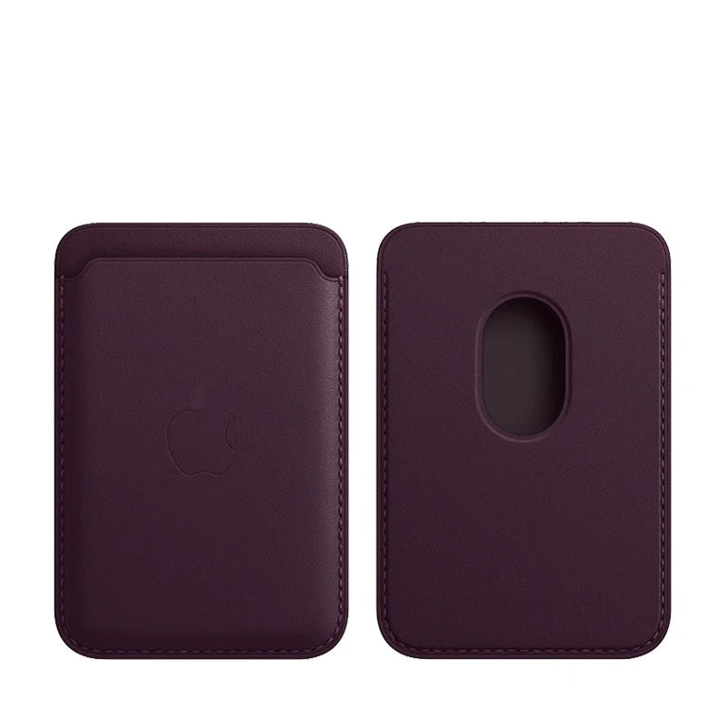MagSafe Magnetic Wallet Card Holder – Leather Case for iPhone 17, 16, 15, 14, 13, 12 & Samsung