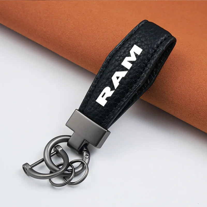 RAM Lanyard Keychain - Lychee Pattern with Gunmetal Buckle