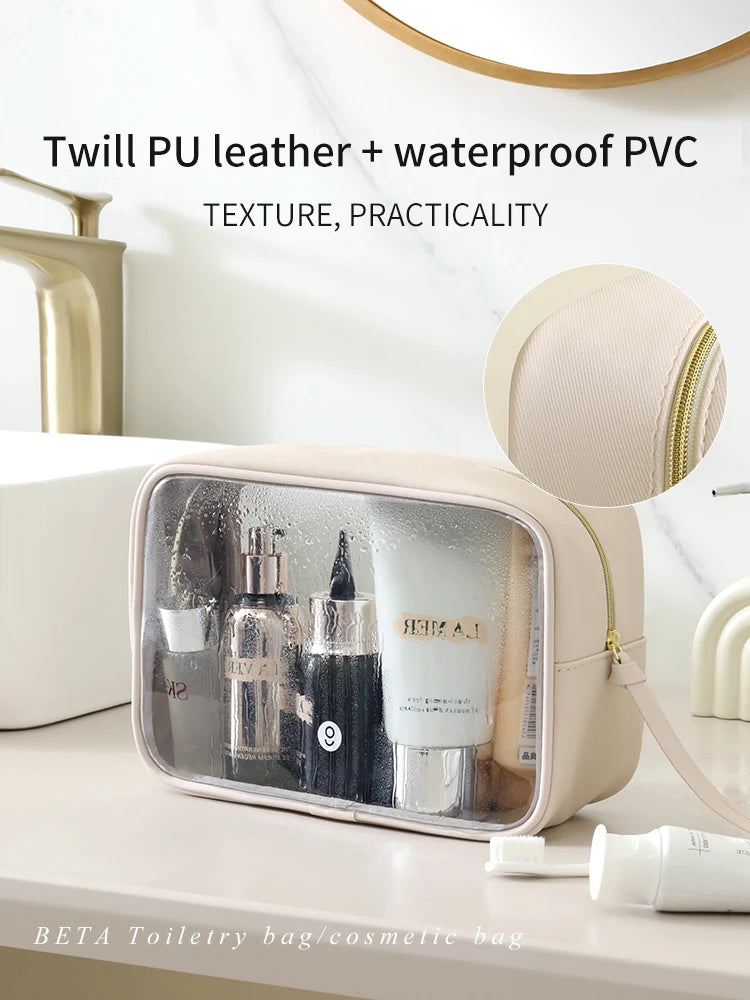 Tianzong Toiletry Bag Portable Travel Business Trip Cosmetics Bag Waterproof Transparent Cosmetic Bag