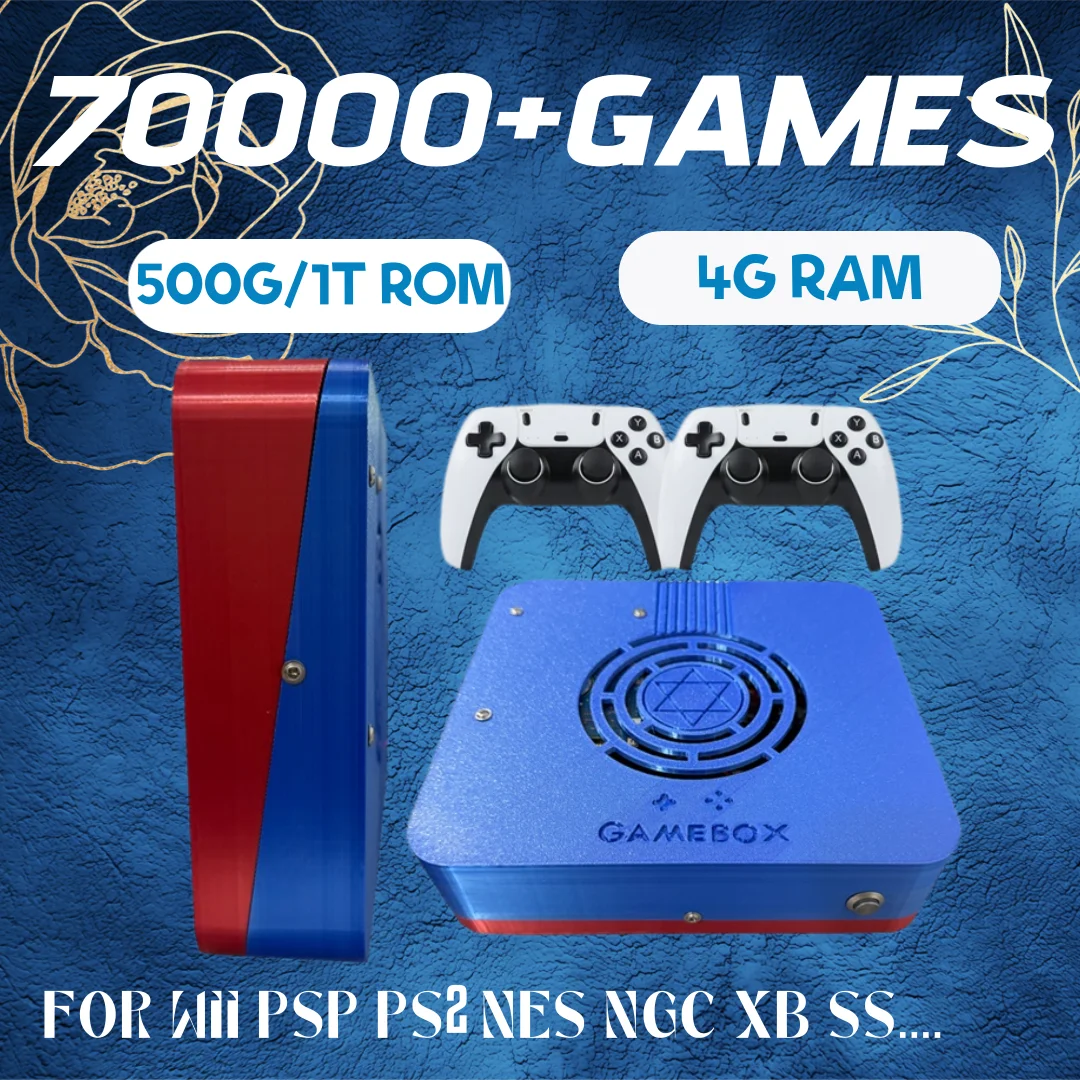 GD10 Dual-System Mini PC Console — i3 CPU, 4K HD, Plug-and-Play TV, Wireless Controller