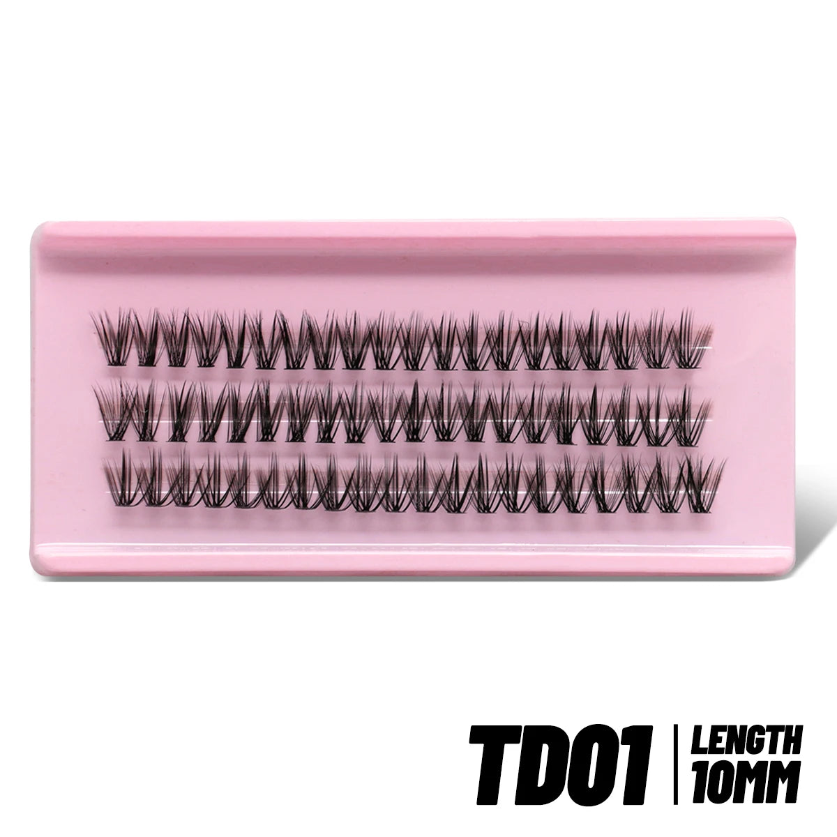 VELTRINAY Fluffy Lash Clusters Manga Lashes Spikes Lashes Mixed Lash Tray Natural Faux Mink Lashes Eyelashes Extension Makeup
