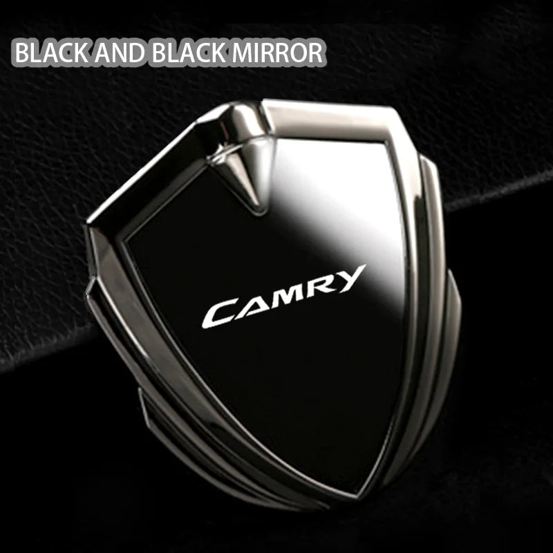 For Toyota Camry 8th gen xv70 acv70 xv50 2015 2024 2025 Interior Key Accessories Car Body Metal Shield 3D Emblem Sticker Badge