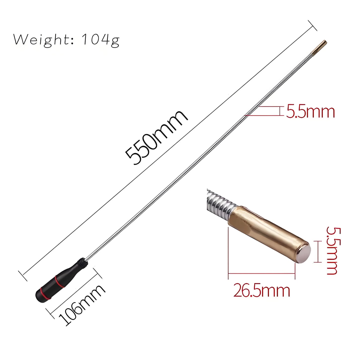 Flexible Magnetic Pickup Tool with Strong Suction Rod - Bendable for Auto Repair/Sink Drain & Multi-Purpose Use