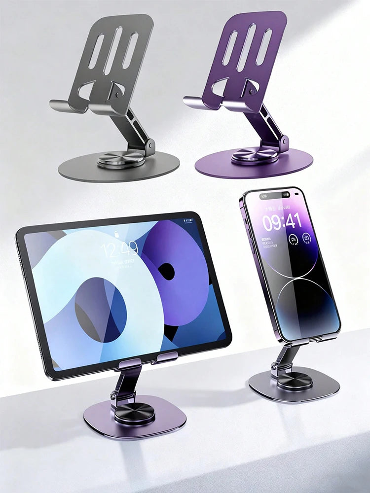 Adjustable & Foldable Ergonomic Polycarbonate Phone Stand, Suitable For Daily Office Use, Sturdy & Portable, Multi-Angle Viewing