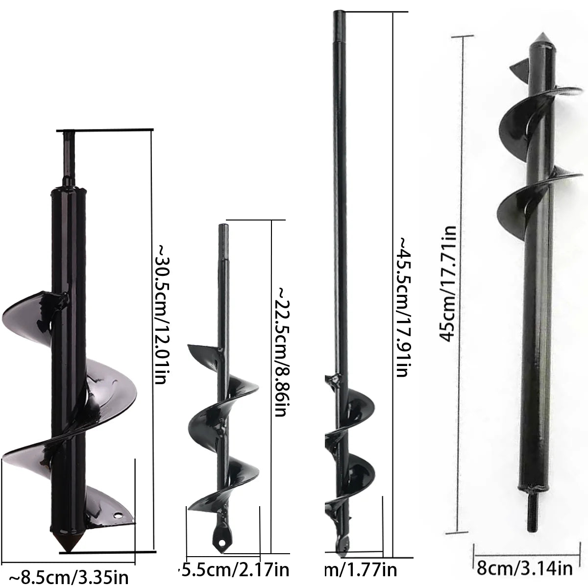 Spiral hole drill bit - Home planting spiral drill bit - Planting tool for loosening soil and digging holes, garden drill bit,