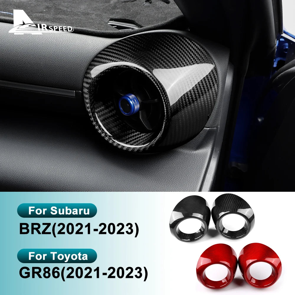 Real Hard Carbon Fiber For Subaru BRZ Toyota GR86 2021 2022 2023 2024 LHD RHD Car Trim Panel Sticker Dry Carbon Accessories
