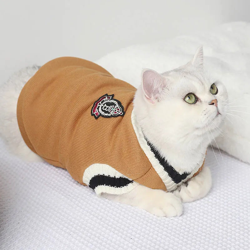 Pullover Cat and Dog Sweater Vest - Winter Clothes for Small Pets - photo 5
