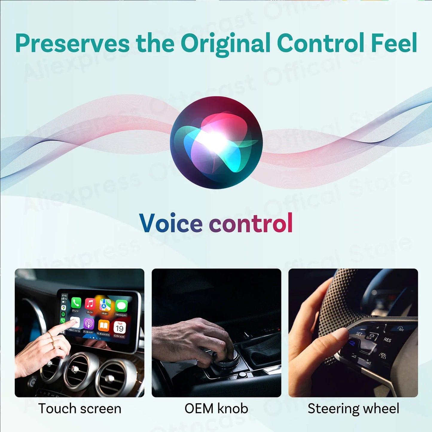 OTTOCAST MINI Slim Wireless CarPlay Android Auto Adapter 2 in 1 USB Dongle Car Accessories for VW Toyota Hyundai Kia Chevrolet