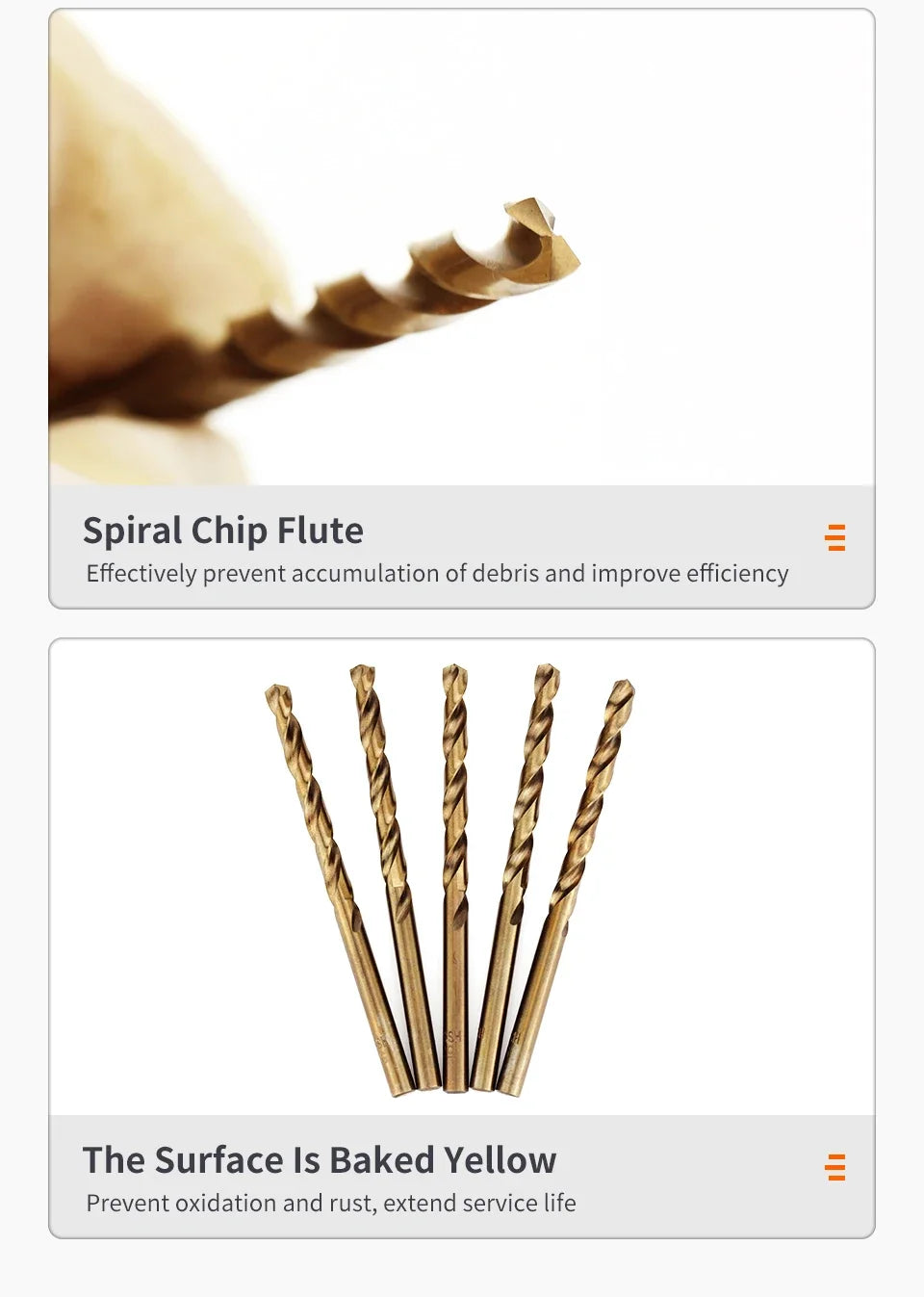 M35 Cobalt Twist Drill Bit Set for Stainless Steel & Metal