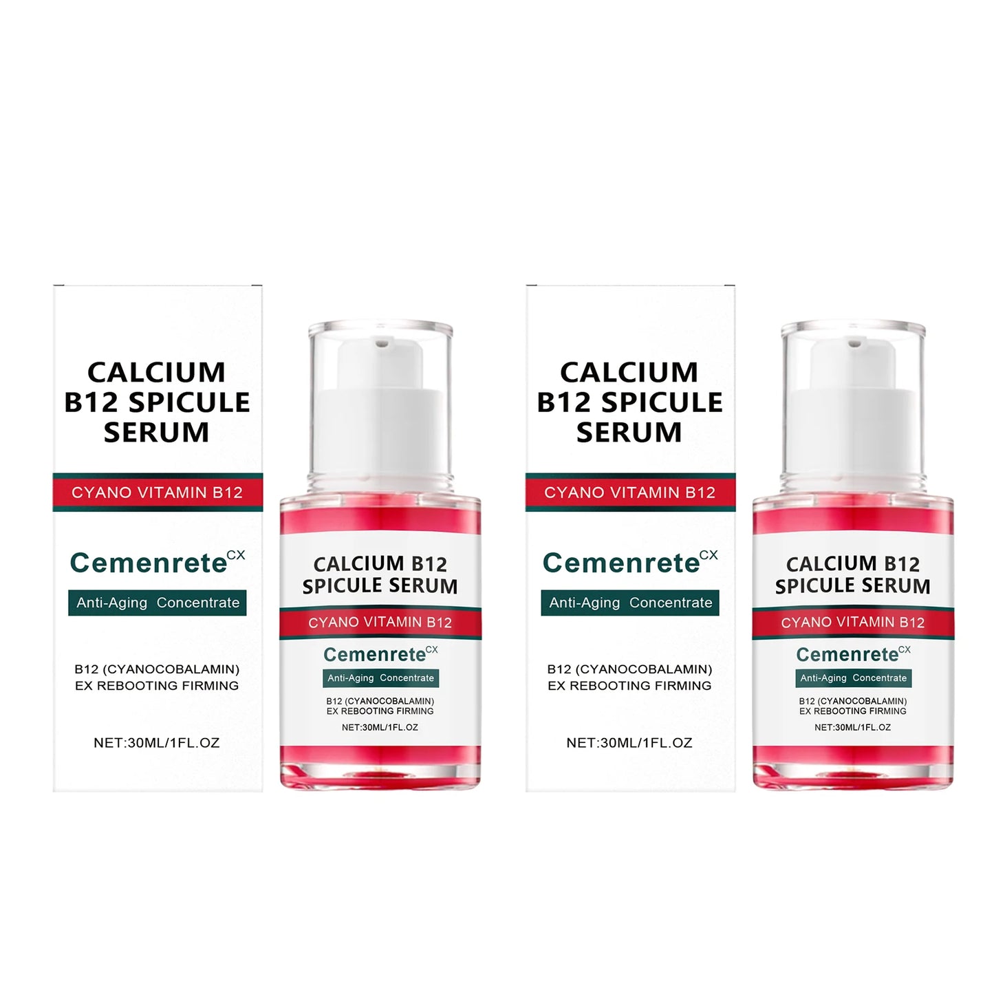 Calcium B12 Wrinkle Serum Nourishing Firming Glowing Fade Fine Lines Stabilizing Repairing Revitalizing Brightening Facial Serum